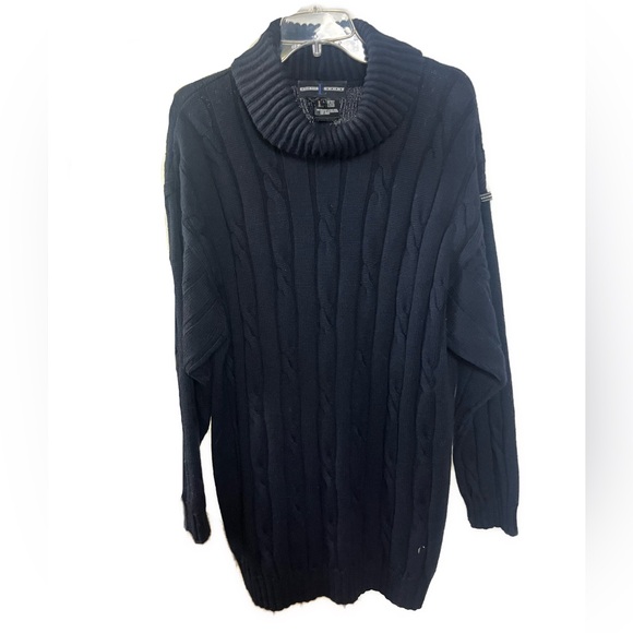 ESCADA Sport Women’s 100% Wool Oversized Knit Turtleneck Sweater Tunic-‎ Size L - Picture 1 of 5